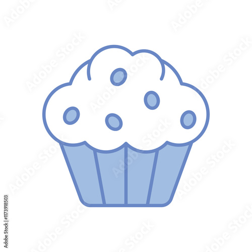 Muffin vector icon