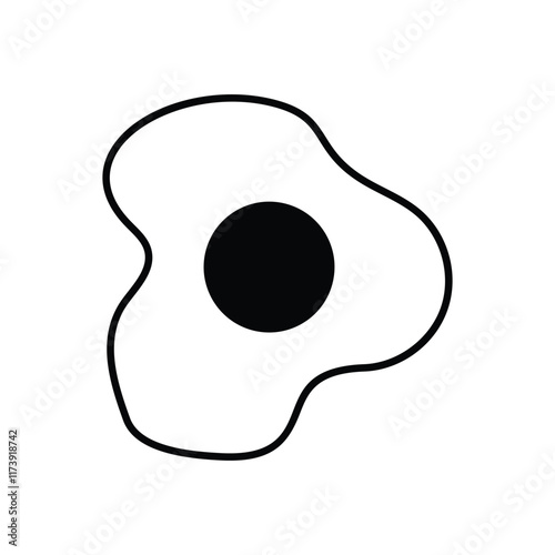 Fried Egg vector icon