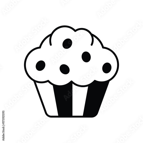 Muffin vector icon