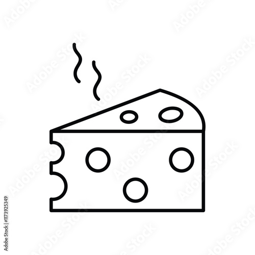 Cheese vector icon