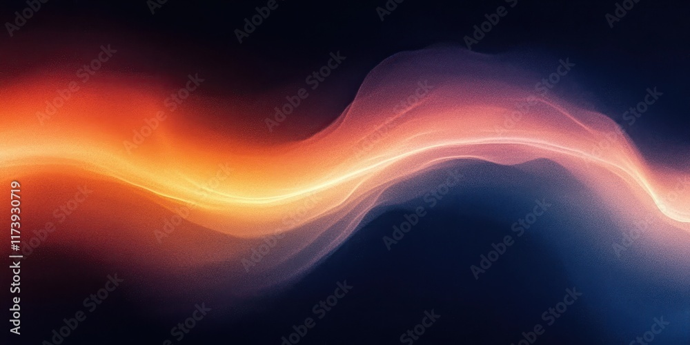 custom made wallpaper toronto digitalGradient Color Flow Abstract Background with Soft Blue Orange Glow and Motion Effect