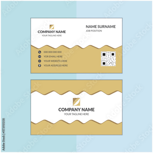 For Print  Ready template Double-Sided creative vector
 Modern  Business Card simple professional clean visiting card mockup new 
vertical layout  stylish color front and back side illustrator design