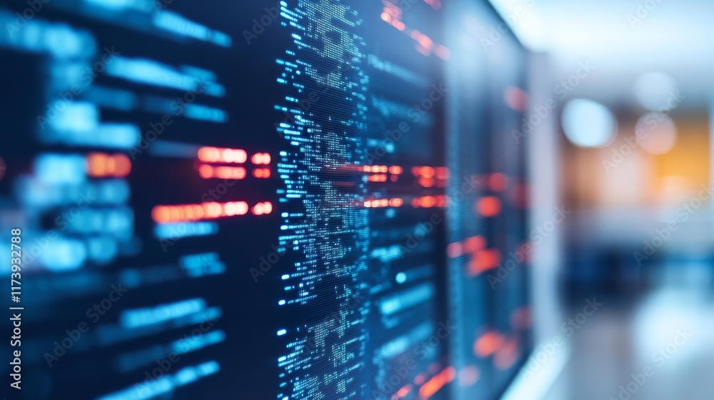 Consultant planning cybersecurity strategies with complex digital graphs in a secure room, IT Security, Protecting digital assets Consultant planning cybersecurity strategies with complex digital graphs in a secure room, IT Security, Protecting digital assets