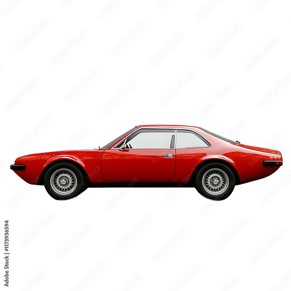 the red car is standing sideways white background the red car is standing sideways white background