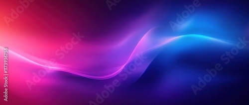 Wallpaper Mural Vibrant Purple Blue Gradient Background Blurred Neon Flow Textured Design Torontodigital.ca