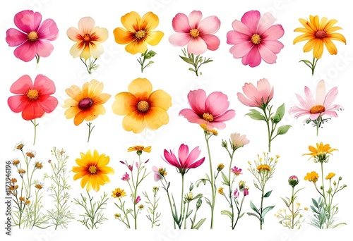 A vibrant collection of various flowers showcasing nature's diverse beauty and colors