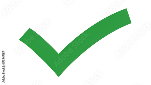 green check mark, Green Check Mark Icon with Minimalist Flat Design, Transparent Background for Success, Approval, and Confirmation Graphics