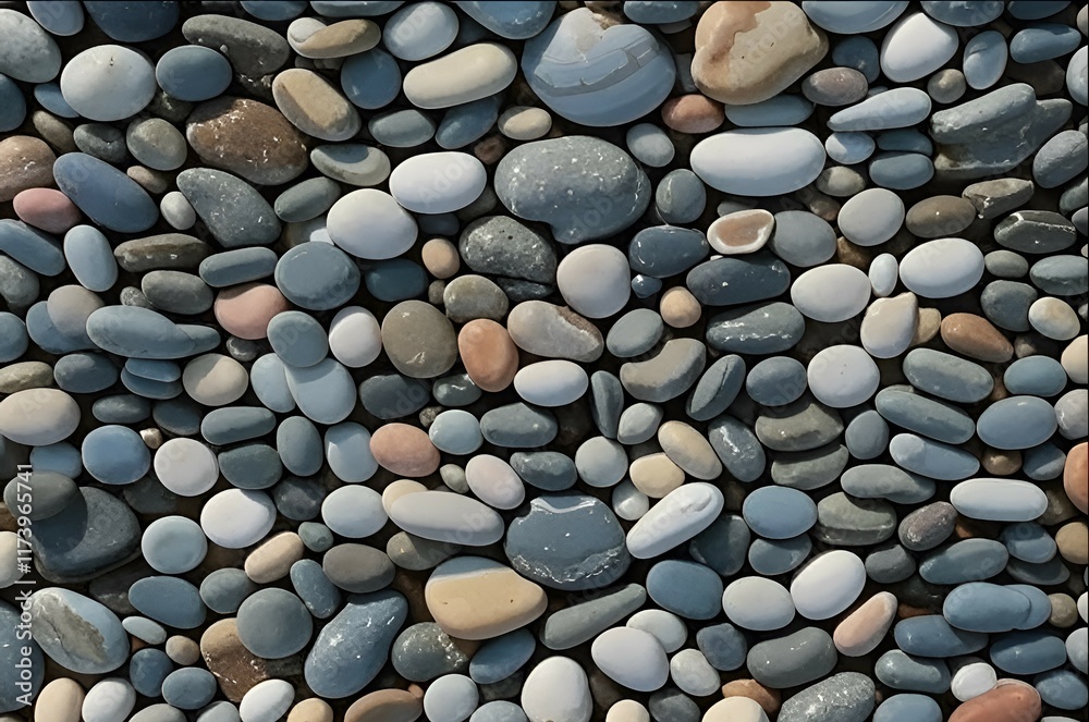 Natural beach stones collection in neutral tones for minimalist design background Natural beach stones collection in neutral tones for minimalist design background