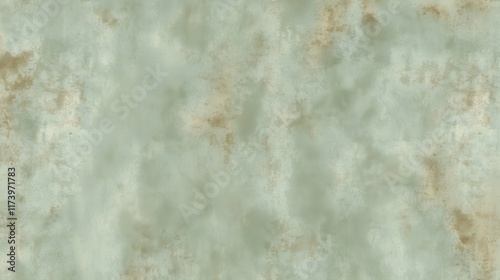 soft matte background with pale green and warm brown tones, incorporating faint, irregular spotting to emulate the weathered patina of oxidized copper. 