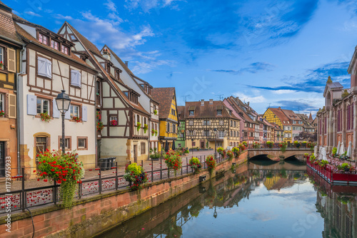 Fototapeta Naklejka Na Ścianę i Meble -  Colmar is a city and commune in the Haut-Rhin department and Alsace region of north-eastern France.