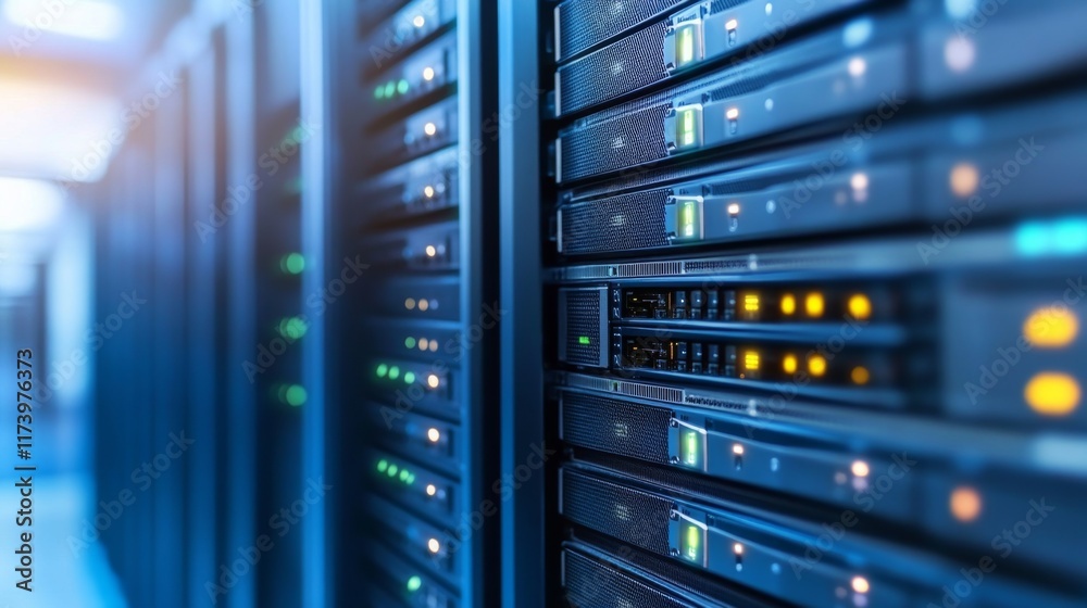 High Contrast Image of Machine Learning Server Environment