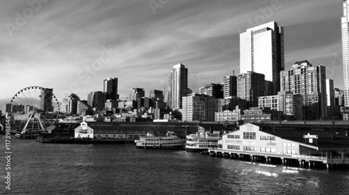 city harbour bridge and skyline