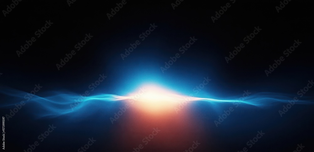 Glowing Blue Light Beam Abstract Design with Gradient Noise Texture on Dark Background Glowing Blue Light Beam Abstract Design with Gradient Noise Texture on Dark Background