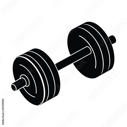dumbbell isolated on white background