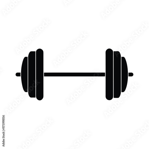 dumbbell isolated on white