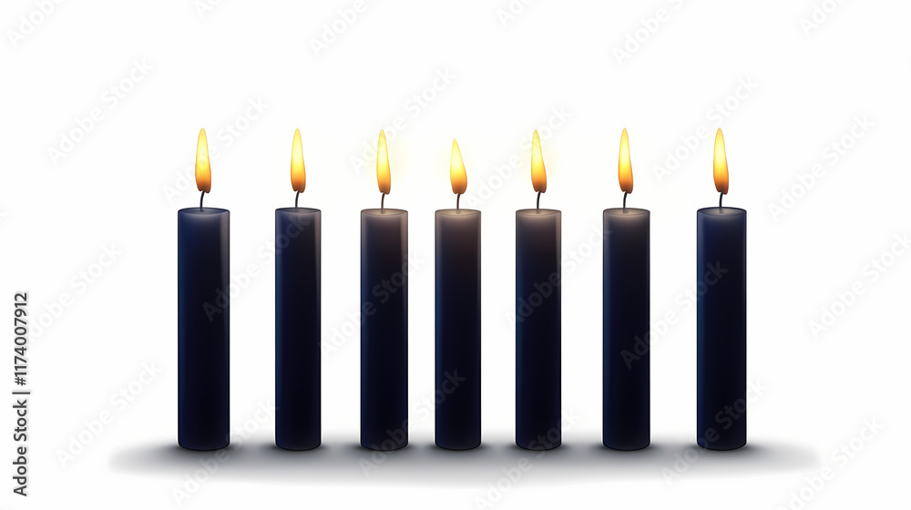 Candle silhouette. candelabrum object with bright candlelight on white background. Candescent. Illustration Candle silhouette. candelabrum object with bright candlelight on white background. Candescent. Illustration