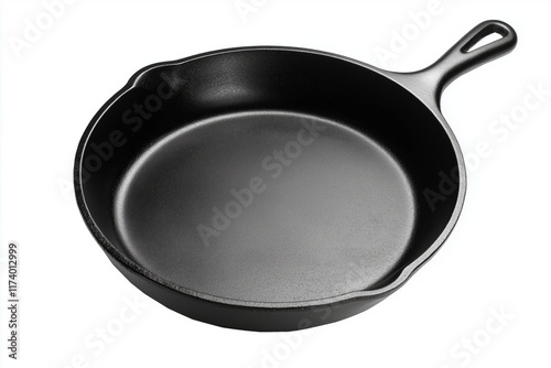 empty black cast iron skillet template mock up food photography background