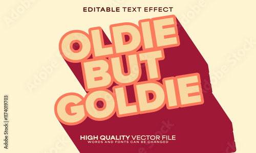 Retro vintage text effect, editable text effect and 80s 3d font style bold shadow oldschool poster design