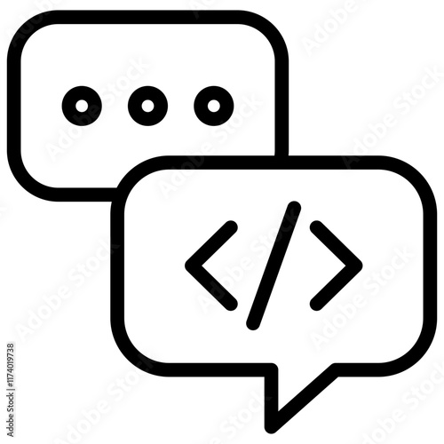 Programming Language Outline Icon