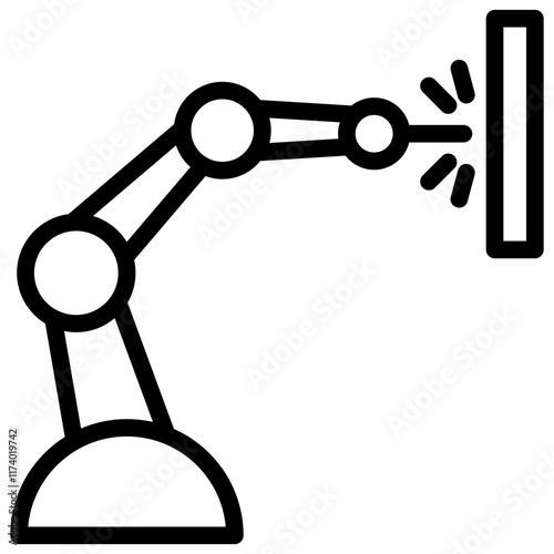 Welding Robot Outline Icon