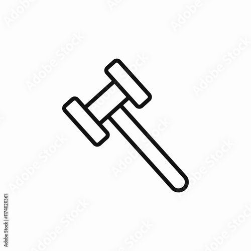 auction hammer icon sign vector