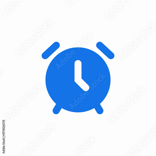 alarm clock icon sign vector