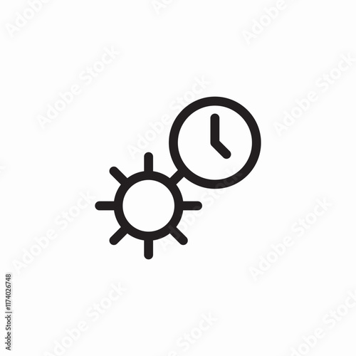 day time icon sign vector