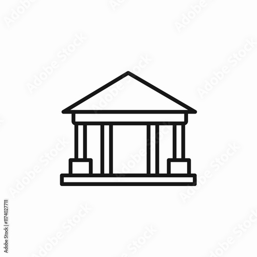 landmark building icon sign vector