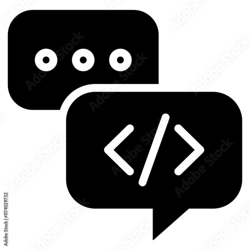 Programming Language Glyph Icon