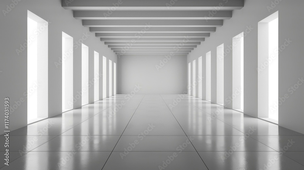 A sleek, modern gallery space featuring a bright wall and a stylish patterned floor, exuding luxury and elegance. A sleek, modern gallery space featuring a bright wall and a stylish patterned floor, exuding luxury and elegance.