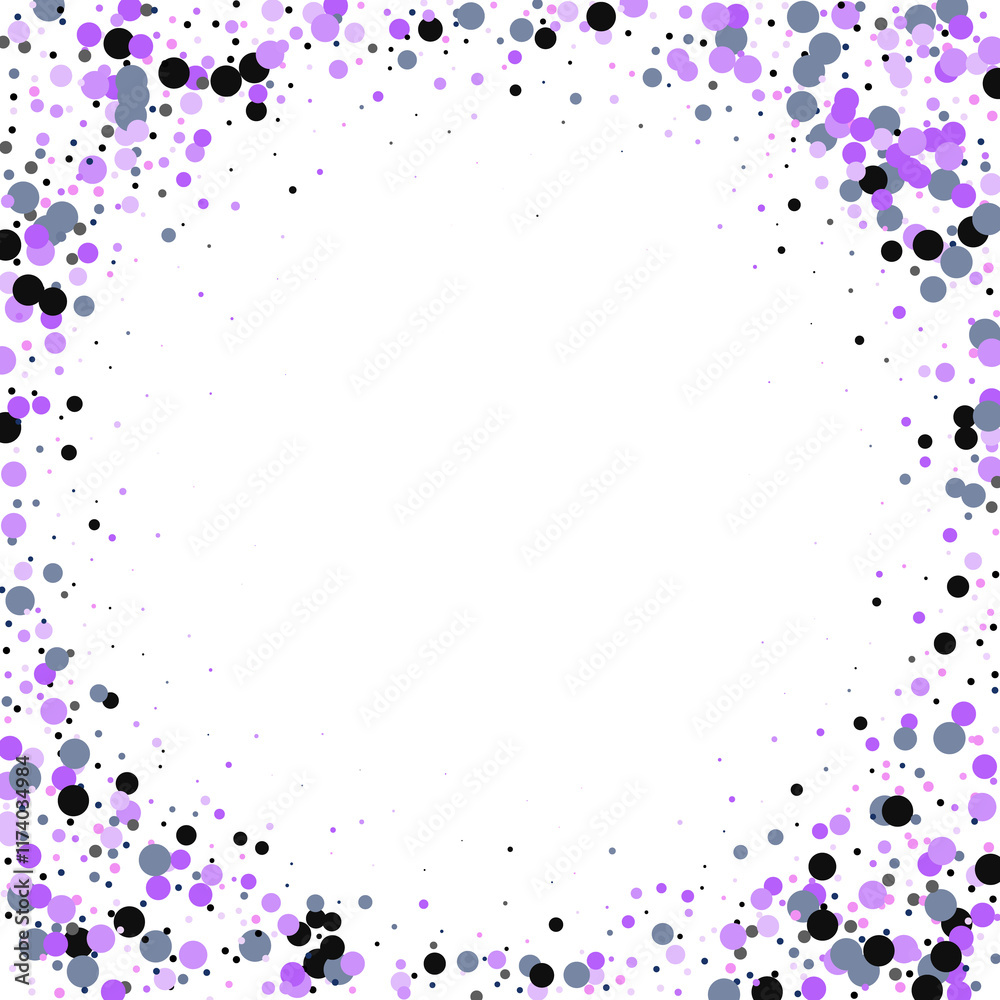 Fototapeta premium Purple circles . Celebration. Photo frame. Png