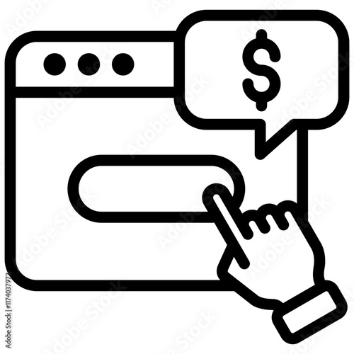 Subscription Model Icon Lineal Style