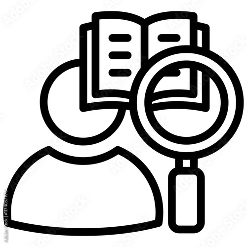 Microlearning Icon Lineal Style