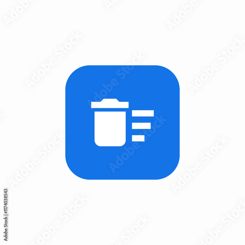deleted files sort icon sign vector