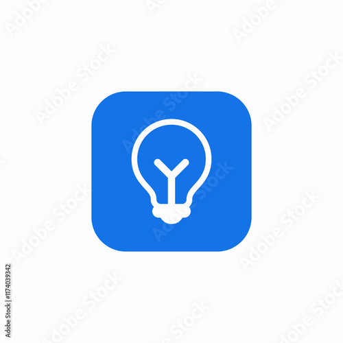 light bulb electricity icon sign vector