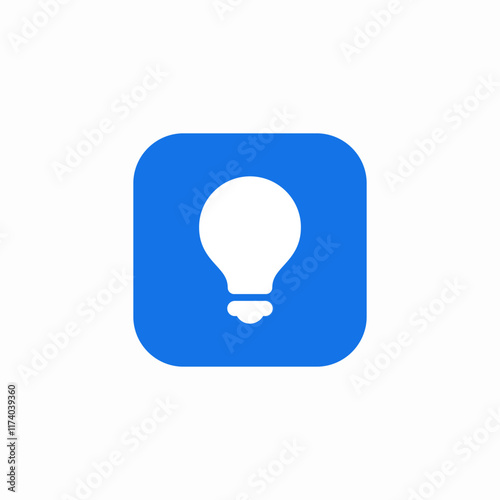 light bulb electricity idea icon sign vector