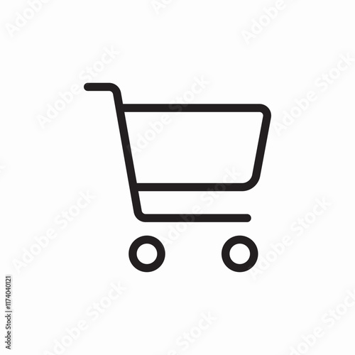 shopping cart icon sign vector