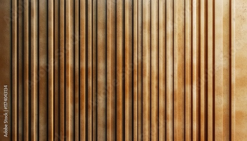 Textured wall with vertical stripes in warm brown tones showcasing modern aesthetic and elegant design