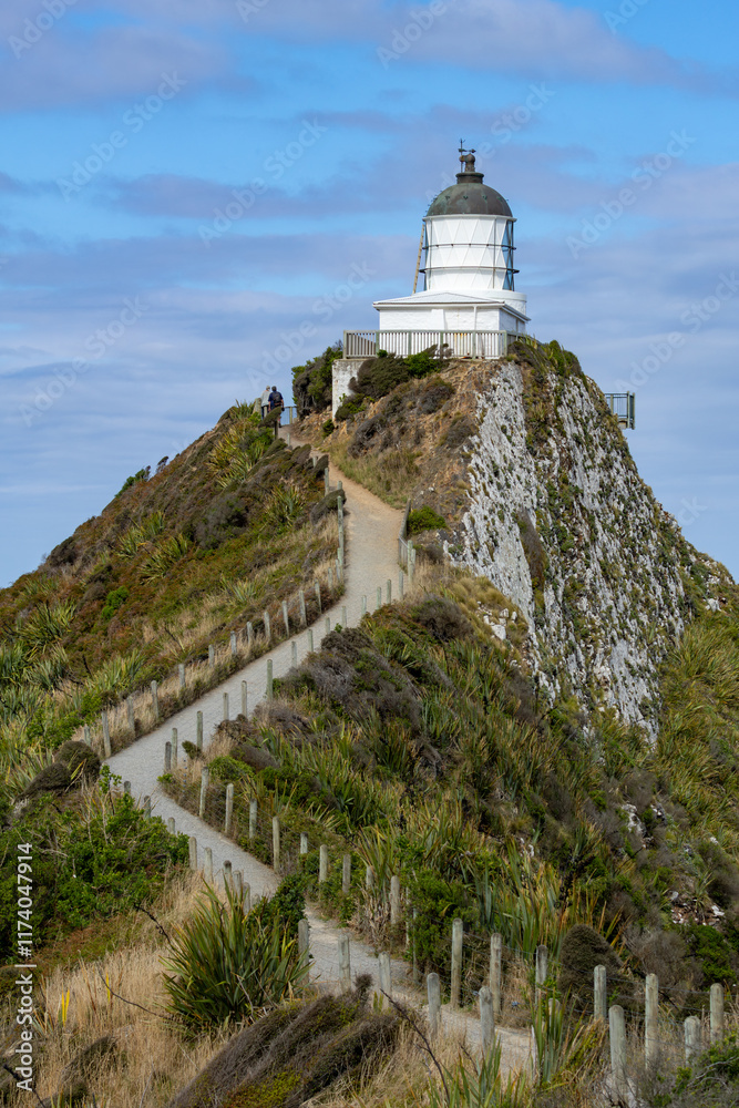 Path to Tokata lighthouse in New Zealand Path to Tokata lighthouse in New Zealand