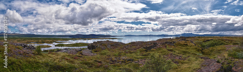Wallpaper Mural Thingvellir National Park Þingvellir, historic site, first parliament and national park UNESCO in Iceland, east of Reykjavík Europe Torontodigital.ca