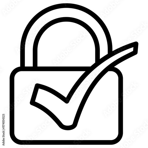 Authorization Icon Lineal Style
