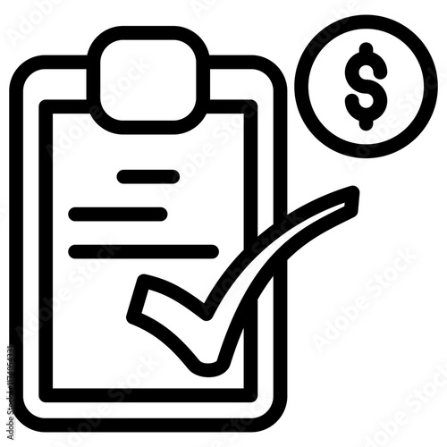 Settlement Icon Lineal Style