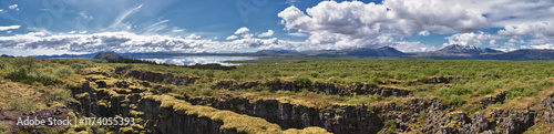 Thingvellir National Park Þingvellir, historic site, first parliament and national park UNESCO in Iceland, east of Reykjavík Europe