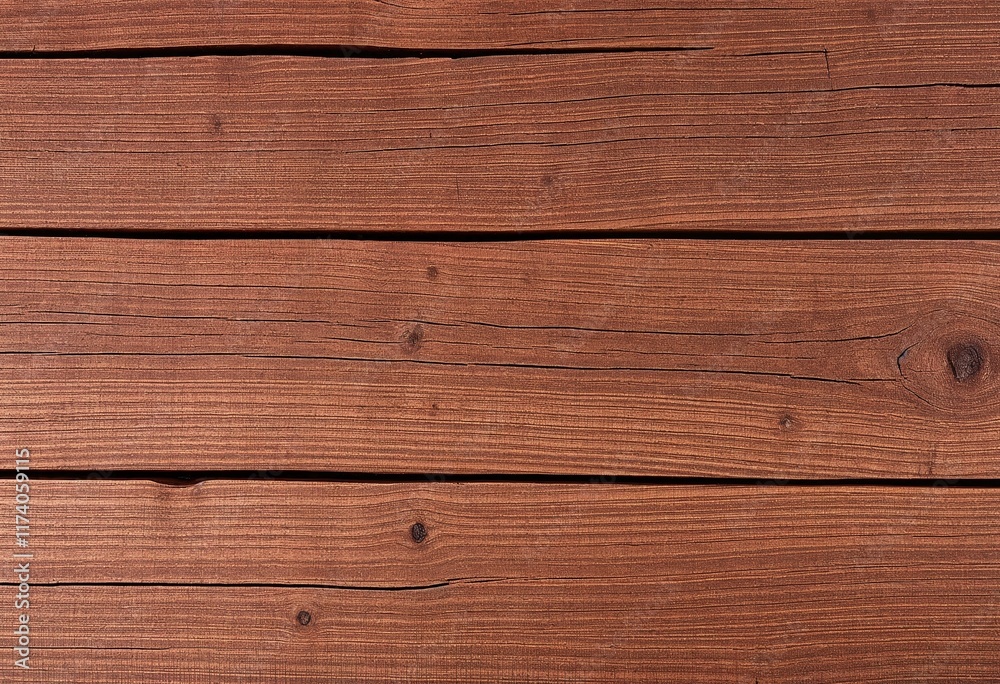 Fototapeta premium Rich dark brown wood texture Perfect for backgrounds or rustic designs Natural grain and knots visible