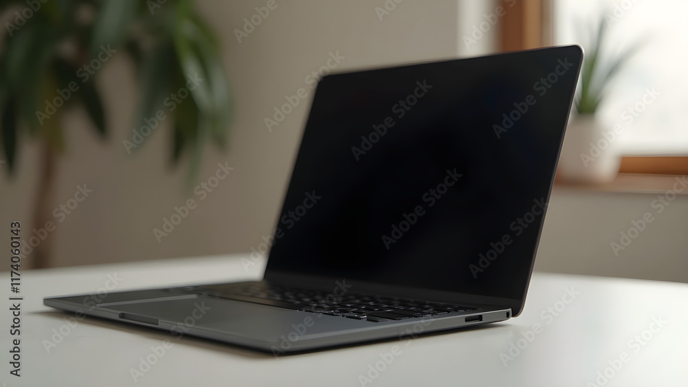 Sleek black laptop design. Ultra-realistic laptop images. Minimalist desk setup ideas. Modern workspace inspiration. Sleek black laptop design. Ultra-realistic laptop images. Minimalist desk setup ideas. Modern workspace inspiration.