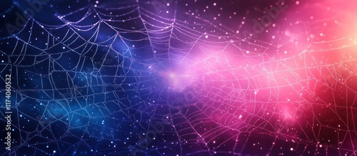 Mesmerizing Cosmic Panorama with Vibrant Nebula and Sparkling Galaxies in the Vast Universe  Stunning digital showcasing the beauty and mystery of deep space