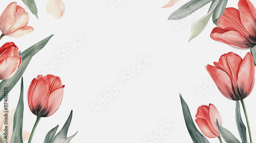 Wallpaper Mural Elegant wedding invitation card background vector. Minimal hand painted watercolor botanical flowers texture template background. Design for wedding, vip cover, poster, rsvp moderncard.Valentine's Day Torontodigital.ca