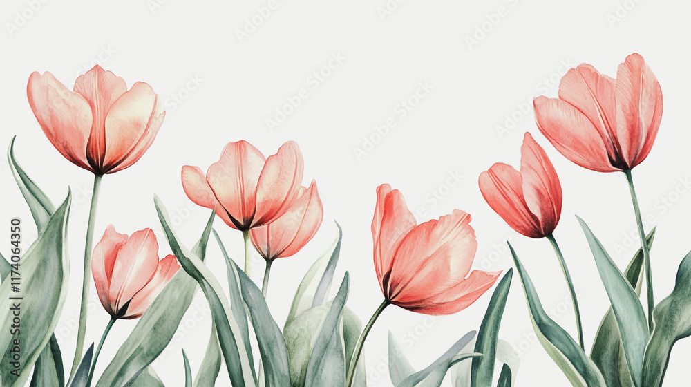 Elegant wedding invitation card background vector. Minimal hand painted watercolor botanical flowers texture template background. Design for wedding, vip cover, poster, rsvp moderncard.Valentine's Day