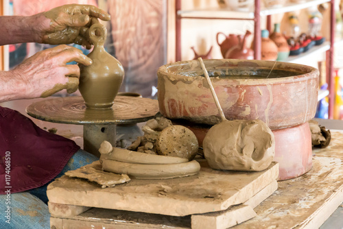 Cuba, province Sancti Spiritus,Trinidad. La Casa della Alfarero Family Santander important tradition of pottery making. 2016-03-29
