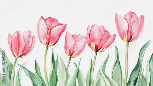 Elegant wedding invitation card background vector. Minimal hand painted watercolor botanical flowers texture template background. Design for wedding, vip cover, poster, rsvp moderncard.Valentine's Day